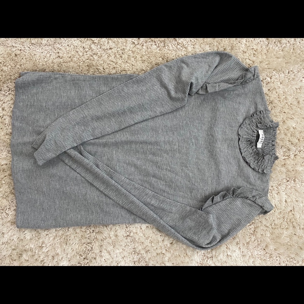 Grey turtle neck shirt